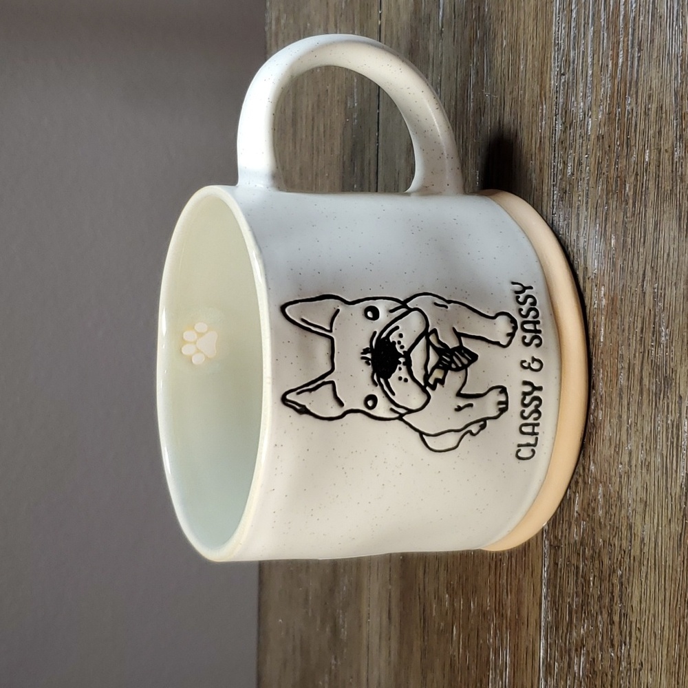 Spectrum Designz Classy & Sassy Frenchie wearing tie mug